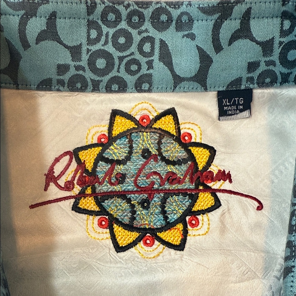 Robert Graham Gray Paisley Button Down Shirt - Picture 2 of 9